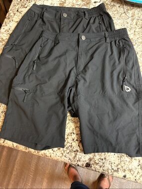 Two Pairs Baleaf Men's Black Performance Shorts